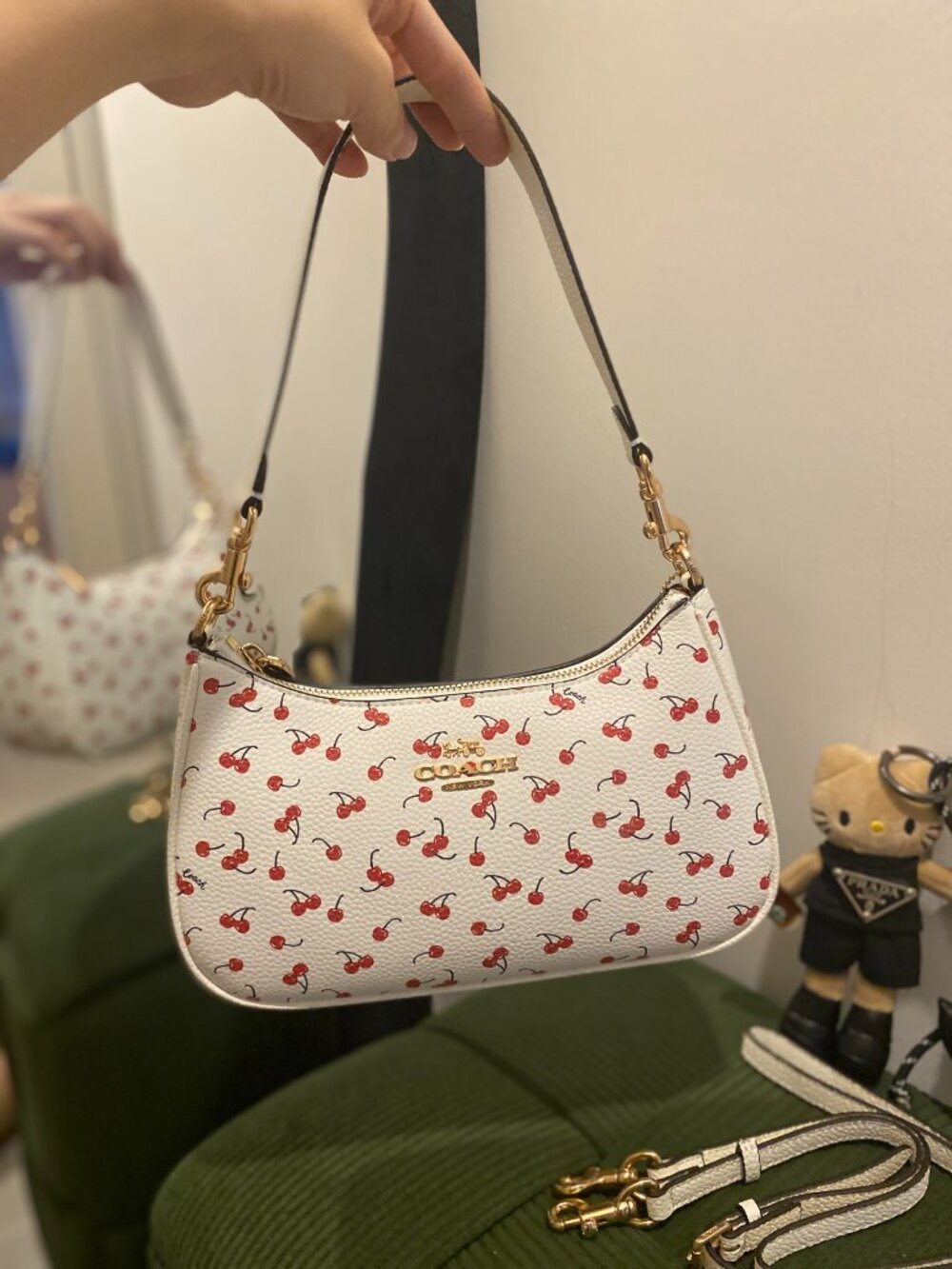 COACH Teri Shoulder Bag With Cherry Print